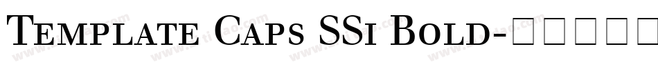 Template Caps SSi Bold字体转换